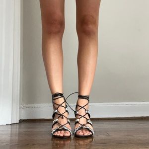 SCHUTZ BLOCK HEEL SANDAL SIZE 36